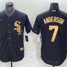 Men's Chicago White Sox Tim Anderson Black Cool Base Stitched Jersey