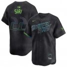 Men's Tampa Bay Rays Jose Siri Charcoal 2024 City Connect Limited Stitched Baseball Jersey
