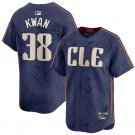 Men's Cleveland Guardians Steven Kwan Navy 2024 City Connect Limited Stitched Jersey