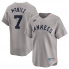 Men's New York Yankees Mickey Mantle Gray Cooperstown Collection Jersey