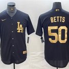 Men's Los Angeles Dodgers Mookie Betts Black Cool Base Stitched Baseball Jersey