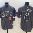 Men's New York Mets Starling Marte Gray 2024 City Connect Cool Base Jersey