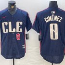 Men's Cleveland Guardians Andres Gimenez Navy 2024 City Connect Limited Jersey