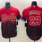 Men's Chicago Bulls Michael Jordan Red Cool Base Stitched Baseball Jersey
