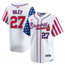 Men's Atlanta Braves Austin Riley White 2024 Independence Day Vapor Jersey