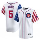 Men's Chicago Cubs Christopher Morel White 2024 Independence Day Vapor Limited Jersey