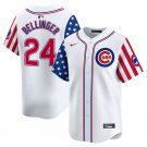 Men's Chicago Cubs Cody Bellinger White 2024 Independence Day Vapor Limited Jersey