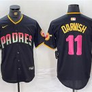 Men's San Diego Padres Yu Darvish Black Cool Base Stitched Baseball Jersey