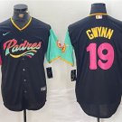 Men's San Diego Padres Tony Gwynn Black City Connect Cool Base Stitched Baseball Jersey