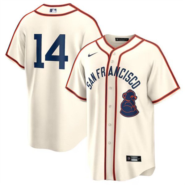 Men's San Francisco Giants Patrick Bailey Cream 2024 Rickwood Classic Stitched Jersey