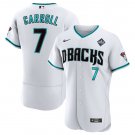Men's Arizona Diamondbacks Corbin Carroll White 2023 World Series Flex Baseball Jersey