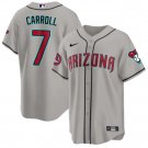 Men's Diamondbacks Active Player Corbin Carroll Gray 2024 Cool Base Jersey
