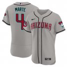 Men's Diamondbacks Ketel Marte 2024 Flex Base Jersey Gray