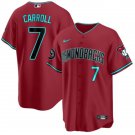 Men's Diamondbacks Active Player Corbin Carroll Red 2024 Cool Base Jersey