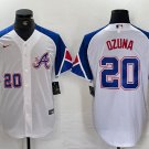 Mens Atlanta Braves Marcell Ozuna 2023 City Connect Baseball Jersey White