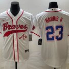 Men's Braves Michael Harris II Cool Baseball Jersey White