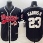 Men's Braves Michael Harris II Cool Baseball Jersey Black