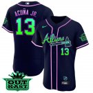 Men's Atlanta Braves Ronald Acuna Jr. 2023 Galaxy Flex Base Stitched Jersey