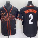 Men's Baltimore Orioles Gunnar Henderson Black City Connect Cool Base Stitched Jersey