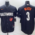 Men's Baltimore Orioles Jorge Mateo Black 2023 City Flex Base Jersey