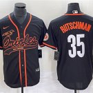 Men's Baltimore Orioles Adley Rutschman Black City Connect Cool Base Stitched Jersey
