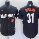 Any Size Orioles Cedric Mullins Black 2023 City Cool Base Jersey