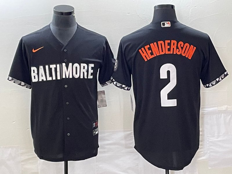 Any Size Baltimore Orioles Gunnar Henderson Black City Cool Base Jersey
