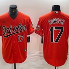 Men's Baltimore Orioles Colton Cowser Number Orange Cool Baseball Jersey