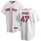 Men's Boston Red Sox Enmanuel Valdez White Cool Base Stitched Baseball Jersey