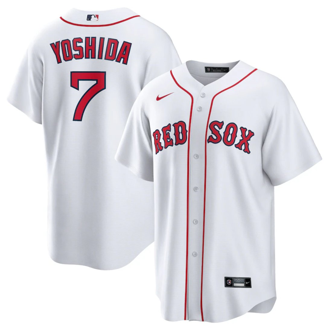 Any Size Boston Red Sox Masataka Yoshida White Cool Baseball Jersey