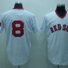 Mens Mitchell And Ness Red Sox Carl Yastrzemski White Throwback Jersey
