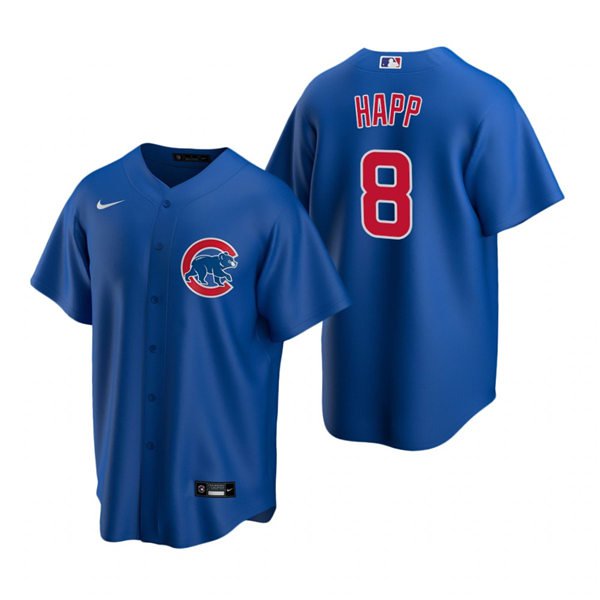 Any Size Chicago Cubs Ian Happ Royal Alternate Cool Base Player Baseball Jersey