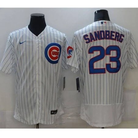 Mens Cubs Ryne Sandberg flex base Jersey white