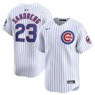 Men's Chicago Cubs Ryne Sandberg White Cool Base Stitched Baseball Jersey
