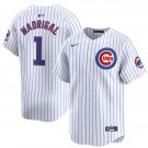 Men's Chicago Cubs Nick Madrigal White 2024 Home Limited Stitched Baseball Jersey
