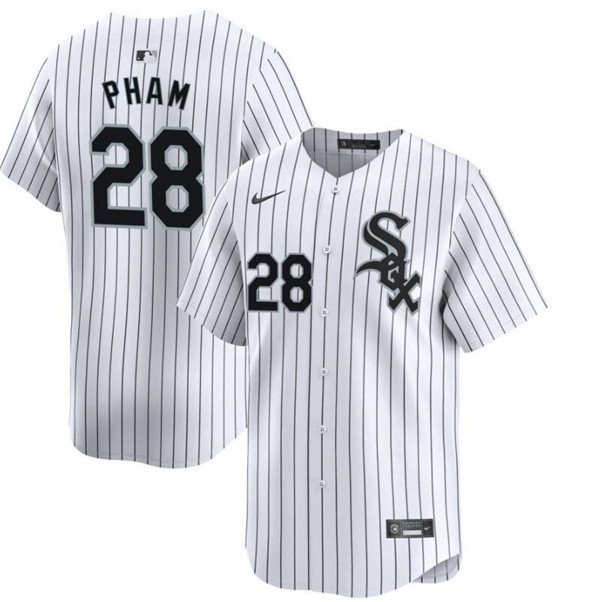 Any Size Chicago White Sox Tommy Pham White 2024 Home Limited Stitched Baseball Jersey