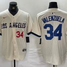 Men's Los Angeles Dodgers Toro Valenzuela Number Cream 2024 City Jersey