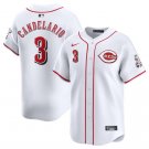 Men's Cincinnati Reds Jeimer Candelario White Home Limited Stitched Baseball Jersey