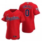 Mens Cleveland Guardians Andres Gimenez Red Alternate Flex Base Authentic Player Jersey