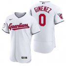 Mens Cleveland Guardians Andres Gimenez White Alternate Flex Base Authentic Player Jersey