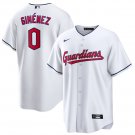 Men's Cleveland Guardians Andres Gimenez White Cool Base Stitched Jersey