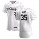 Mens Colorado Rockies Elias Diaz White Alternate Flex Base Jersey