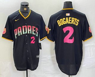 Any Size San Diego Padres Xander Bogaerts Black Player Number Fashion Jersey