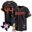 Men's Houston Astros Yordan Alvarez Black Houston Rodeo Patch Vapor Premier Jersey