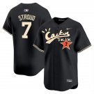 Men's Houston Astros C.J. Stroud Black Cactus Jack Vapor Premier Limited Stitched Jersey