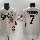 Men's Houston Astros C.J. Stroud Cream Cactus Jack Cool Base Jersey