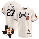 Men's Houston Astros Jose Altuve Cream Cactus Jack Vapor Premier Jersey