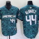 Men's Houston Astros Yordan Alvarez Teal 2023 All Star Cool Base Stitched Baseball Jersey