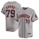Any Size Houston Astros Jose Abreu Gray 2024 Away Baseball Jersey
