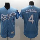 Men's Kansas City Royals Alex Gordon Flex Base Stitched Jersey Light Blue